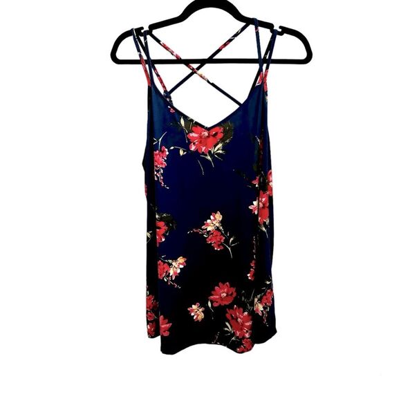 PAPERMOON Basima Back Strap Detail Floral Knit Tank Top - 2X - NWT - Picture 5 of 9
